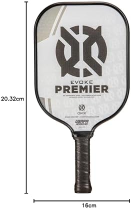 Onix Evoke Premier Professional Tournament Pickleball Paddle - Composite Face for Peak Performance | Onix Evoke Premier