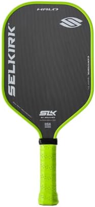 Selkirk Sport SLK Halo Raw Carbon Fiber Pickleball Paddle for Advanced Players | USA Designed | T700, 18k Ultraweave, A