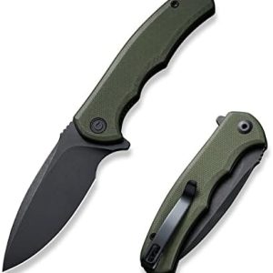 CIVIVI Mini Praxis Folding Pocket Knife C18026C-1, D2 Steel Blade G10 Handle Small EDC Knife for Men Women, Sharp Campin