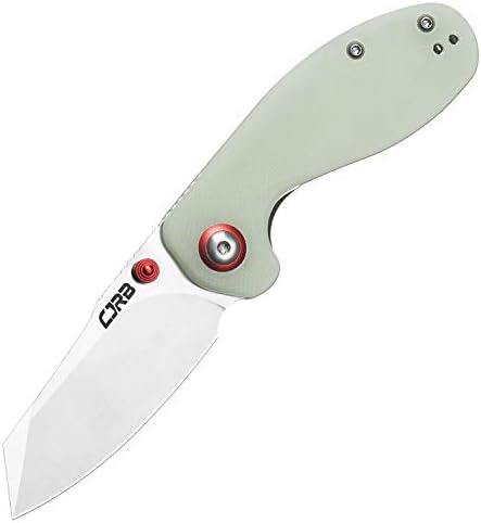 CJRB Maileah Pocket Knife: Men's Outdoor Survival Folding EDC Knife - |39" Damascus Steel Blade, Black G10 Handle - J191