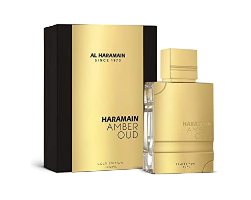 Luxury Brand Haramain Amber Oud Gold Edition Eau De Parfum for Special Occasions |0 oz Refreshing Woods & Spices Notes