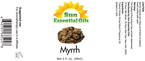 Sun Essential Oils - 4 oz Frankincense Essential Oil with Dropper for Diffuser and Aromatherapy Massage Sun Essential