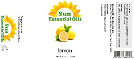 Sun Essential Oils - 4 oz Frankincense Essential Oil with Dropper for Diffuser and Aromatherapy Massage Sun Essential