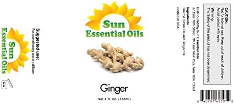 Sun Essential Oils - 4 oz Frankincense Essential Oil with Dropper for Diffuser and Aromatherapy Massage Sun Essential