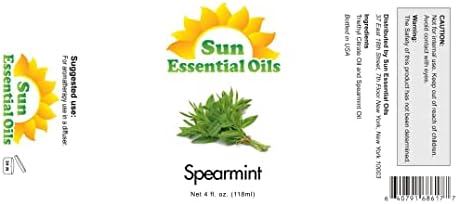 Sun Essential Oils - 4 oz Frankincense Essential Oil with Dropper for Diffuser and Aromatherapy Massage Sun Essential