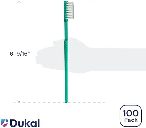 Dukal Fast Brush Pre-Pasted Disposable Toothbrushes for Oral Hygiene, Travel and On-The-Go | Dukal Fast Brush Pre-Paste