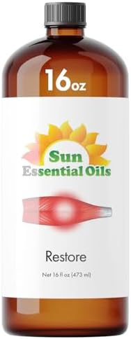 Sun Essential Oils - 4 oz Frankincense Essential Oil with Dropper for Diffuser and Aromatherapy Massage Sun Essential