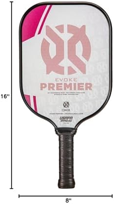 Onix Evoke Premier Professional Tournament Pickleball Paddle - Composite Face for Peak Performance | Onix Evoke Premier