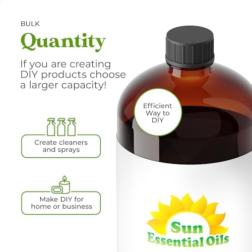 Sun Essential Oils - 4 oz Frankincense Essential Oil with Dropper for Diffuser and Aromatherapy Massage Sun Essential