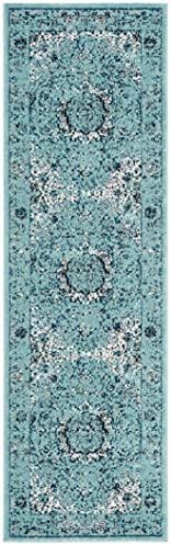 SAFAVIEH Evoke Collection Area Rug - Grey & Gold, Shabby Chic Oriental Medallion Design, Non-Shedding & Easy Care, Perfe - Image 9