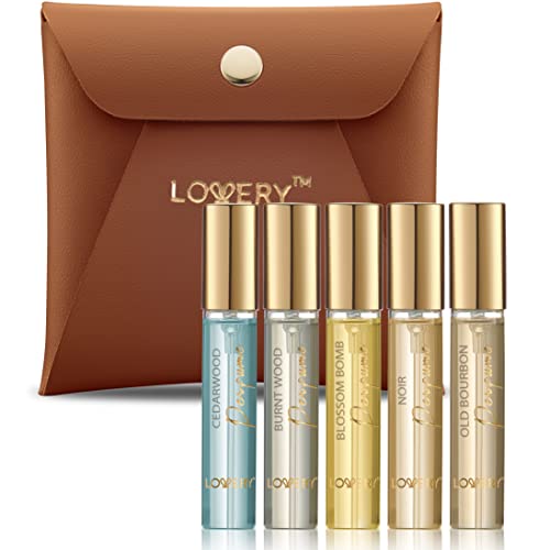 LOVERY Mini Perfumes for Women - Floral Fragrances Gift Set, Birthday Gifts for Women | LOVERY 5 Pack Women's Fragrance