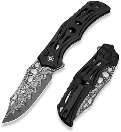 CIVIVI Men's Biophase Flipper Tactical Pocket Knife, Lightweight for Camping and Hunting, C23083C-2 (OD Green)