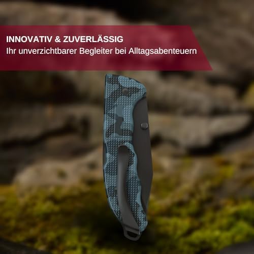 Victorinox Evoke Swiss Army Knife: Foldable Blade, Thumb Stud & Lockback Mechanism for Outdoor Enthusiasts