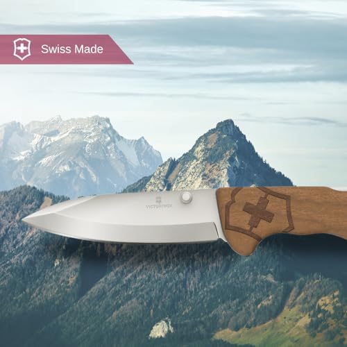 Victorinox Evoke Swiss Army Knife: Foldable Blade, Thumb Stud & Lockback Mechanism for Outdoor Enthusiasts