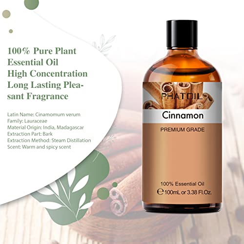 38fl.oz Organic Cinnamon Essential Oil for Aromatherapy and DIY Projects