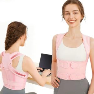 Posture Corrector for Men and Women - Dual-Zone Elastic Design with Adjustable Straps Posture Corrector for Men and Wo