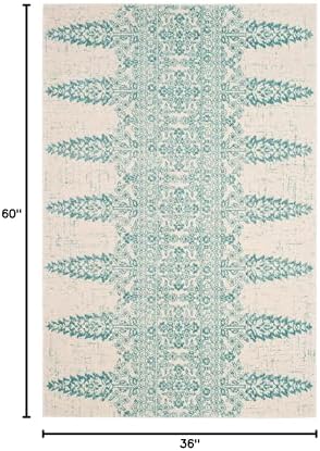 SAFAVIEH Evoke Collection Area Rug - Ivory & Gold, Non-Shedding & Easy Care, Ideal for High Traffic Areas in Living Room - Image 21