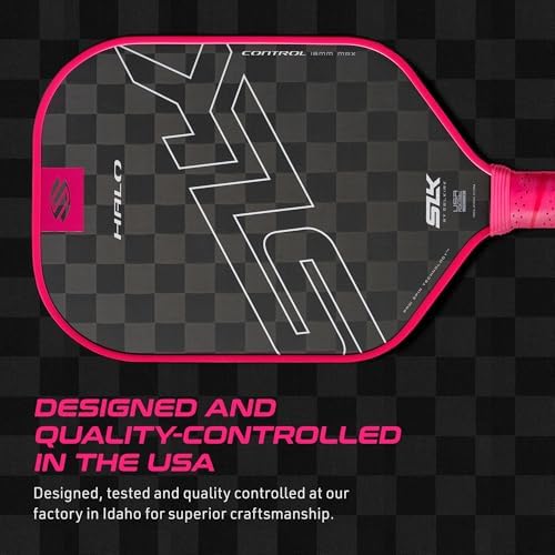 Selkirk Sport SLK Halo Raw Carbon Fiber Pickleball Paddle for Advanced Players | USA Designed | T700, 18k Ultraweave, A
