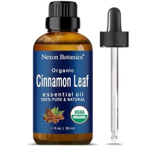Nexon Botanics Pure Organic Cinnamon Essential Oil 30 ml - Sinus Relief & Aromatherapy