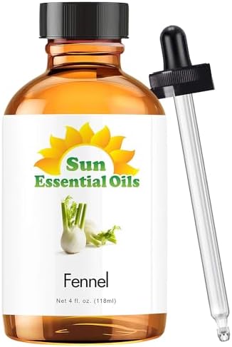 Sun Essential Oils - 4 oz Frankincense Essential Oil with Dropper for Diffuser and Aromatherapy Massage Sun Essential