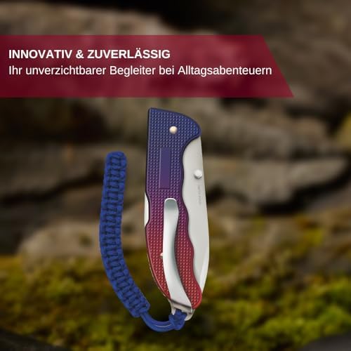 Victorinox Evoke Swiss Army Knife: Foldable Blade, Thumb Stud & Lockback Mechanism for Outdoor Enthusiasts