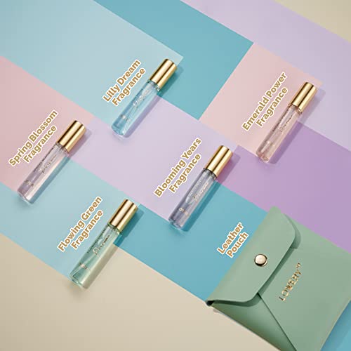 LOVERY Mini Perfumes for Women - Floral Fragrances Gift Set, Birthday Gifts for Women | LOVERY 5 Pack Women's Fragrance