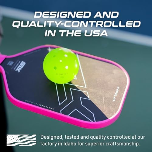 Selkirk Sport SLK Halo Raw Carbon Fiber Pickleball Paddle for Advanced Players | USA Designed | T700, 18k Ultraweave, A
