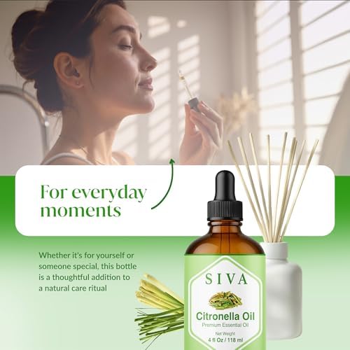 Siva Frankincense Essential Oil - 4 Fl Oz – 100% Natural Boswellia Serrata Oil - for Aromatherapy, Skin Care, and Hair C