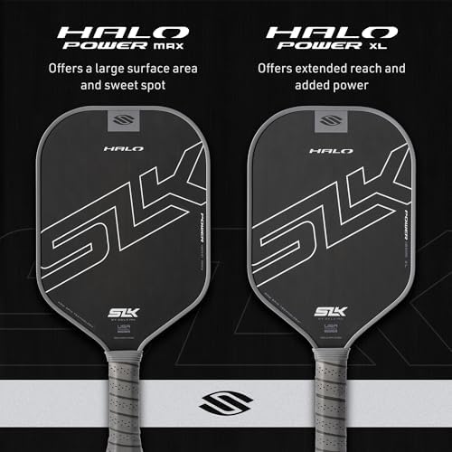 Selkirk Sport SLK Halo Raw Carbon Fiber Pickleball Paddle for Advanced Players | USA Designed | T700, 18k Ultraweave, A
