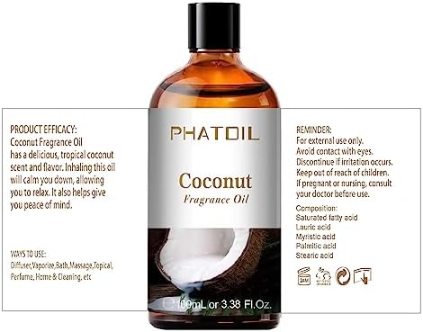 PHATOIL |38FL.OZ Coffee Fragrance Oils for Aromatherapy - Perfect for Diffuser and DIY Projects, Essential Oils for Home