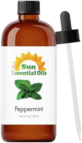 Sun Essential Oils - 4 oz Frankincense Essential Oil with Dropper for Diffuser and Aromatherapy Massage Sun Essential