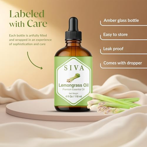 Siva Frankincense Essential Oil - 4 Fl Oz – 100% Natural Boswellia Serrata Oil - for Aromatherapy, Skin Care, and Hair C