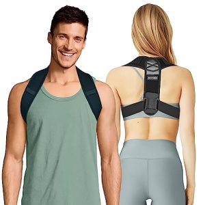 Posture Corrector for Men & Women, Clavicle Support Brace, Adjustable Back Straightener, Neck & Back Pain Relief | Post
