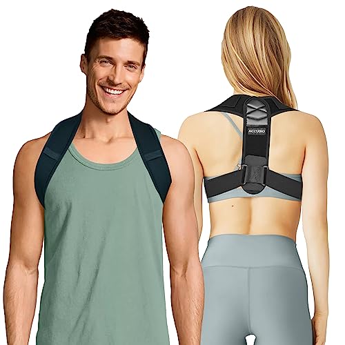Posture Corrector for Men & Women, Clavicle Support Brace, Adjustable Back Straightener, Neck & Back Pain Relief | Post
