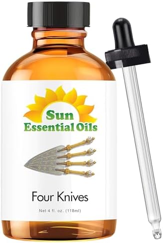 Sun Essential Oils - 4 oz Frankincense Essential Oil with Dropper for Diffuser and Aromatherapy Massage Sun Essential
