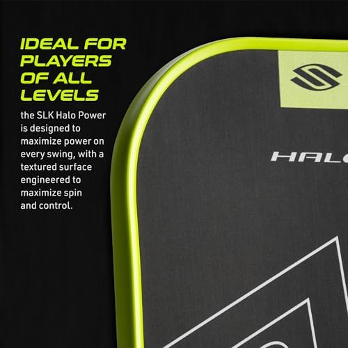 Selkirk Sport SLK Halo Raw Carbon Fiber Pickleball Paddle for Advanced Players | USA Designed | T700, 18k Ultraweave, A