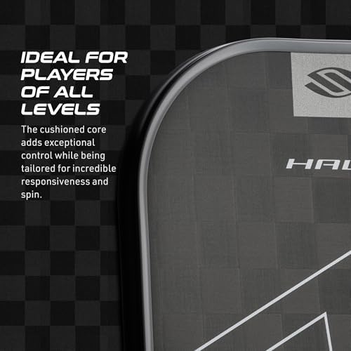 Selkirk Sport SLK Halo Raw Carbon Fiber Pickleball Paddle for Advanced Players | USA Designed | T700, 18k Ultraweave, A