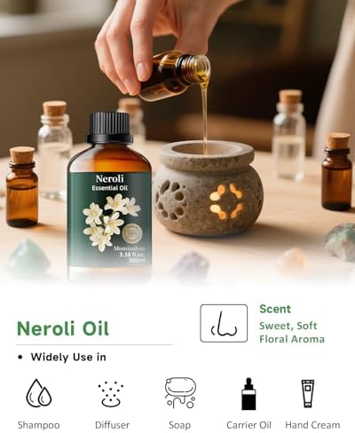 Pure Sandalwood Essential Oil for Aromatherapy and Calm Connection Evening Meditation | Pure Sandalwood Essential Oil f