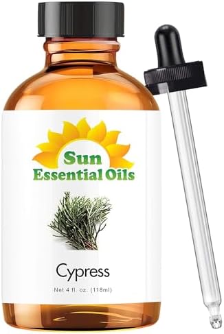 Sun Essential Oils - 4 oz Frankincense Essential Oil with Dropper for Diffuser and Aromatherapy Massage Sun Essential