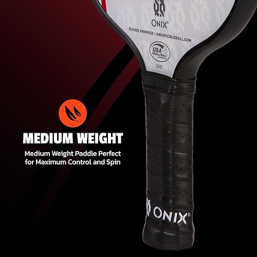 Onix Evoke Premier Professional Tournament Pickleball Paddle - Composite Face for Peak Performance | Onix Evoke Premier