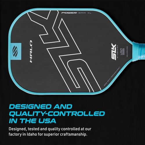 Selkirk Sport SLK Halo Raw Carbon Fiber Pickleball Paddle for Advanced Players | USA Designed | T700, 18k Ultraweave, A