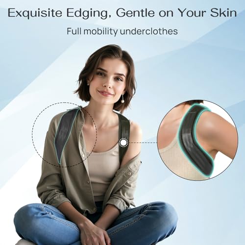 Women's & Men's Upper Back Brace Posture Corrector for Straighter Back and Kyphosis Relief | Shoulder Support Posture C