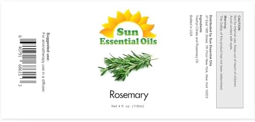 Sun Essential Oils - 4 oz Frankincense Essential Oil with Dropper for Diffuser and Aromatherapy Massage Sun Essential