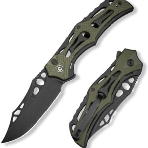 CIVIVI Men's Biophase Flipper Tactical Pocket Knife, Lightweight for Camping and Hunting, C23083C-2 (OD Green)