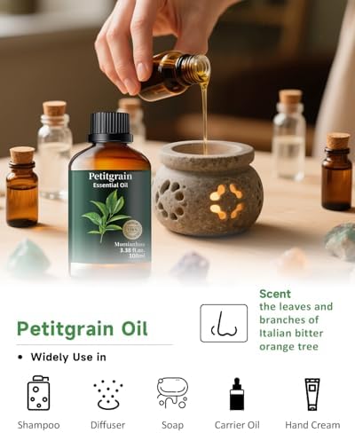 Pure Sandalwood Essential Oil for Aromatherapy and Calm Connection Evening Meditation | Pure Sandalwood Essential Oil f