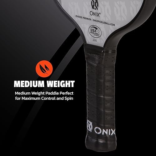 Onix Evoke Premier Professional Tournament Pickleball Paddle - Composite Face for Peak Performance | Onix Evoke Premier