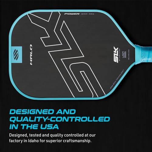 Selkirk Sport SLK Halo Raw Carbon Fiber Pickleball Paddle for Advanced Players | USA Designed | T700, 18k Ultraweave, A