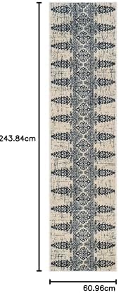 SAFAVIEH Evoke Collection Area Rug - Ivory & Gold, Non-Shedding & Easy Care, Ideal for High Traffic Areas in Living Room - Image 54