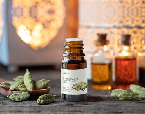 Pure Sandalwood Essential Oil for Diffuser and Aroma - 100% Organic, Santalum Album - 0.33oz | Pure Sandalwood Essentia