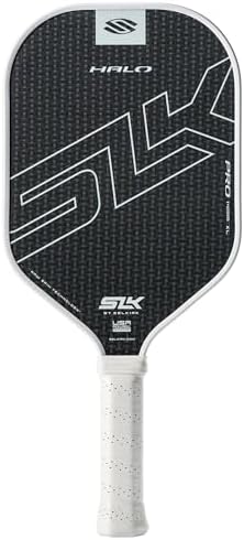 Selkirk Sport SLK Halo Raw Carbon Fiber Pickleball Paddle for Advanced Players | USA Designed | T700, 18k Ultraweave, A